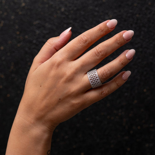 Anello "Eclisse" in argento 925