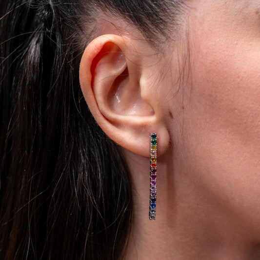 Orecchini "Arcobaleno" in argento 925