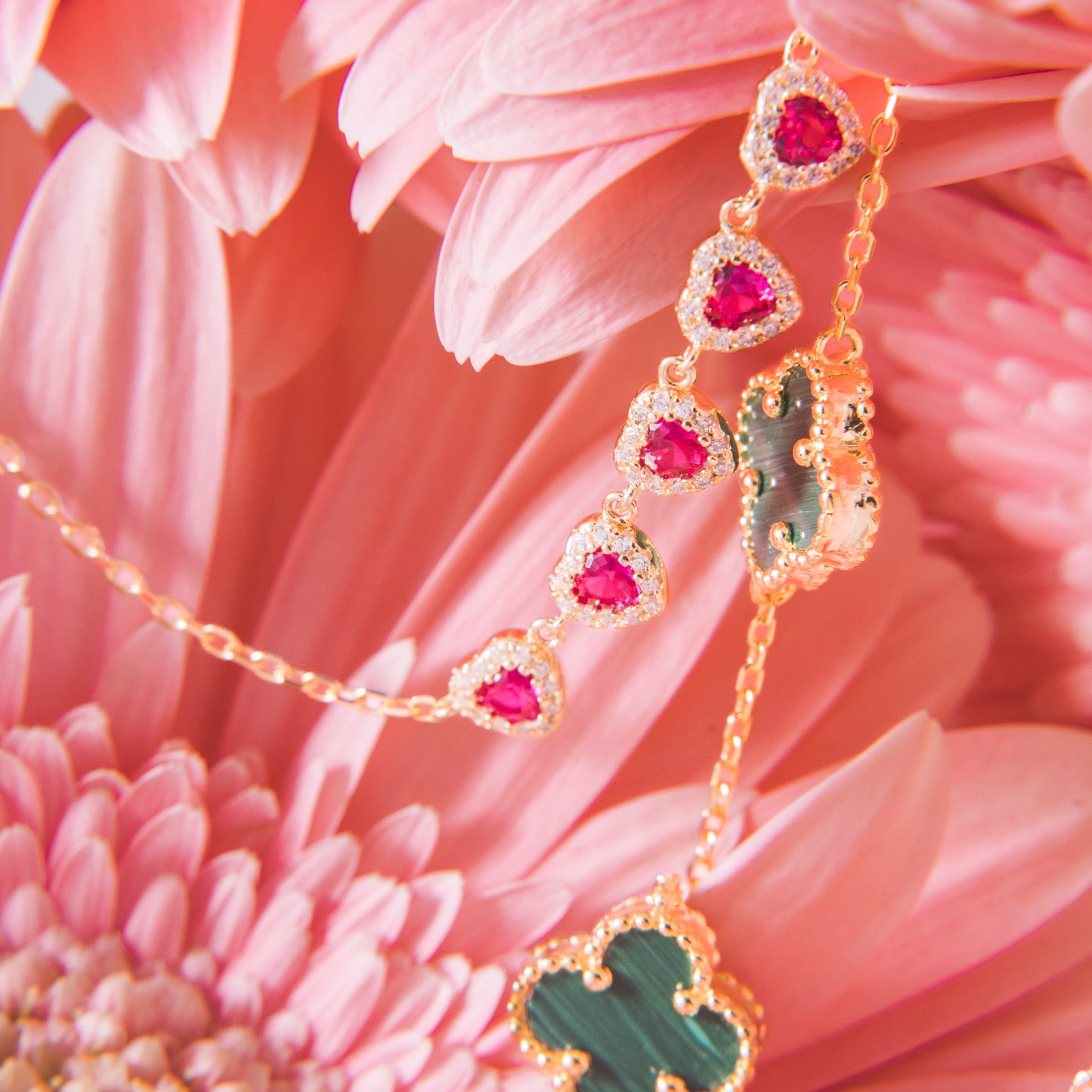 Collana Gold Cuori