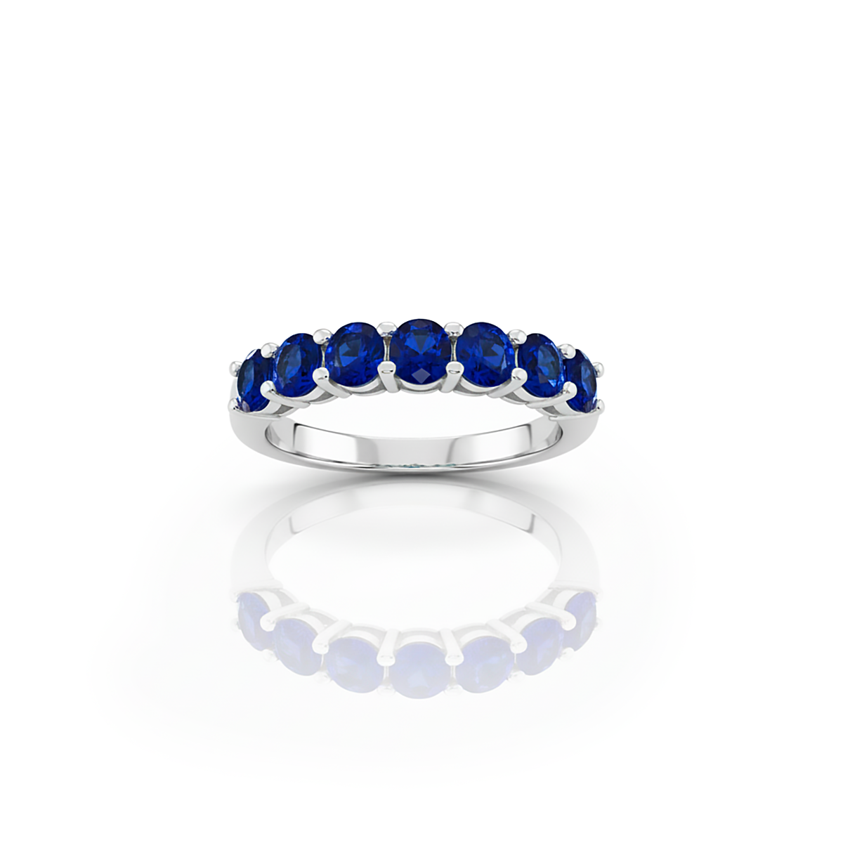 Anello in argento con pietre taglio brillante