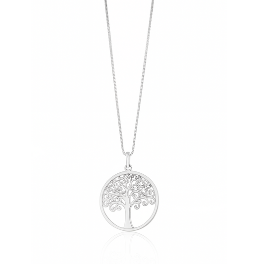 Collana in argento con pendente Albero della Vita