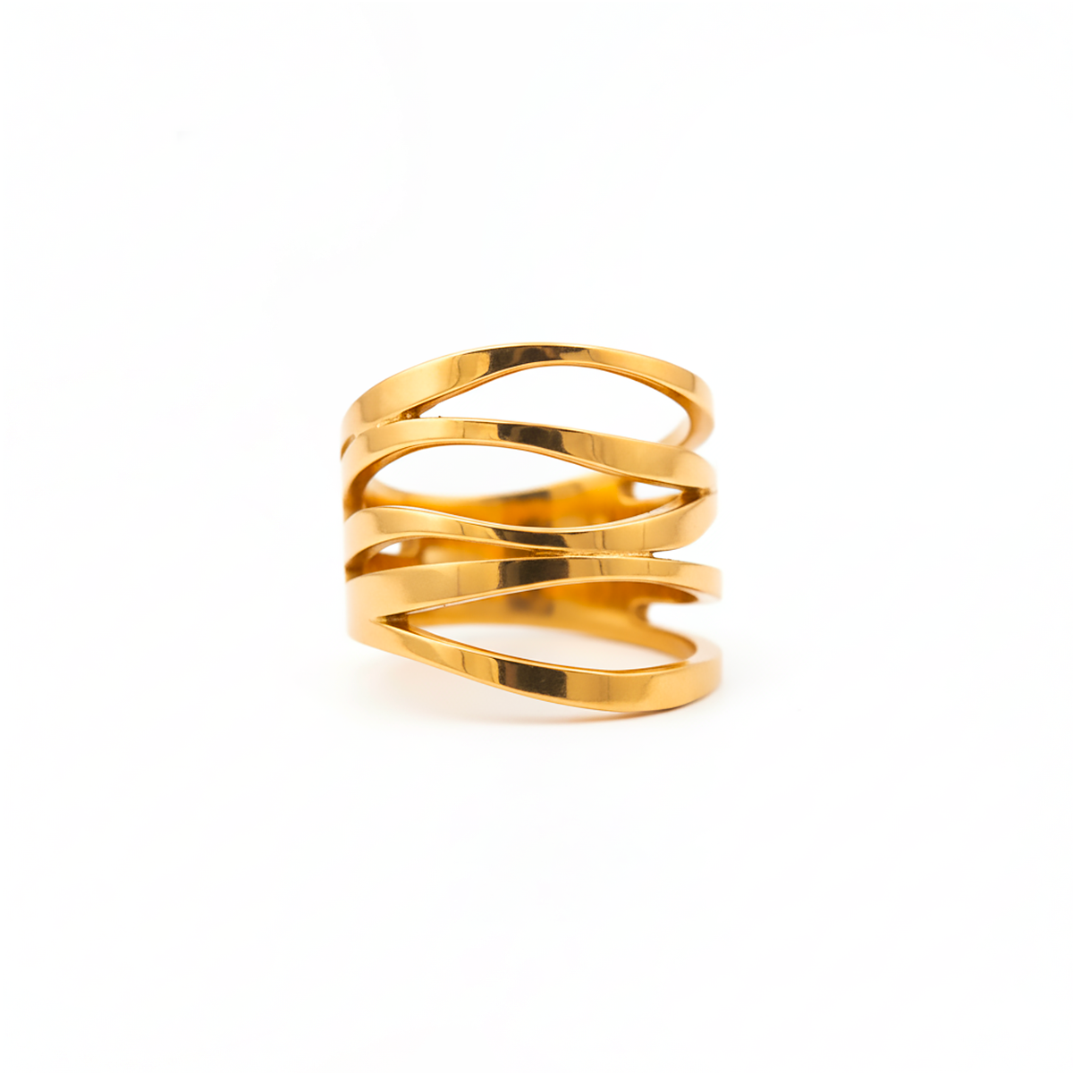 Anello in argento dal design intrecciato