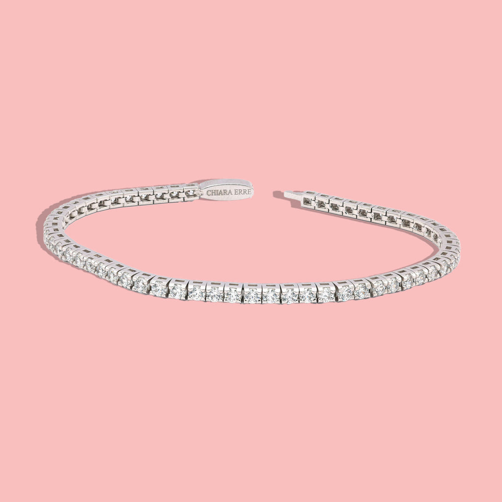 Bracciale tennis in argento 925