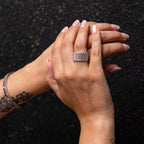 Anello "Eclisse" in argento 925
