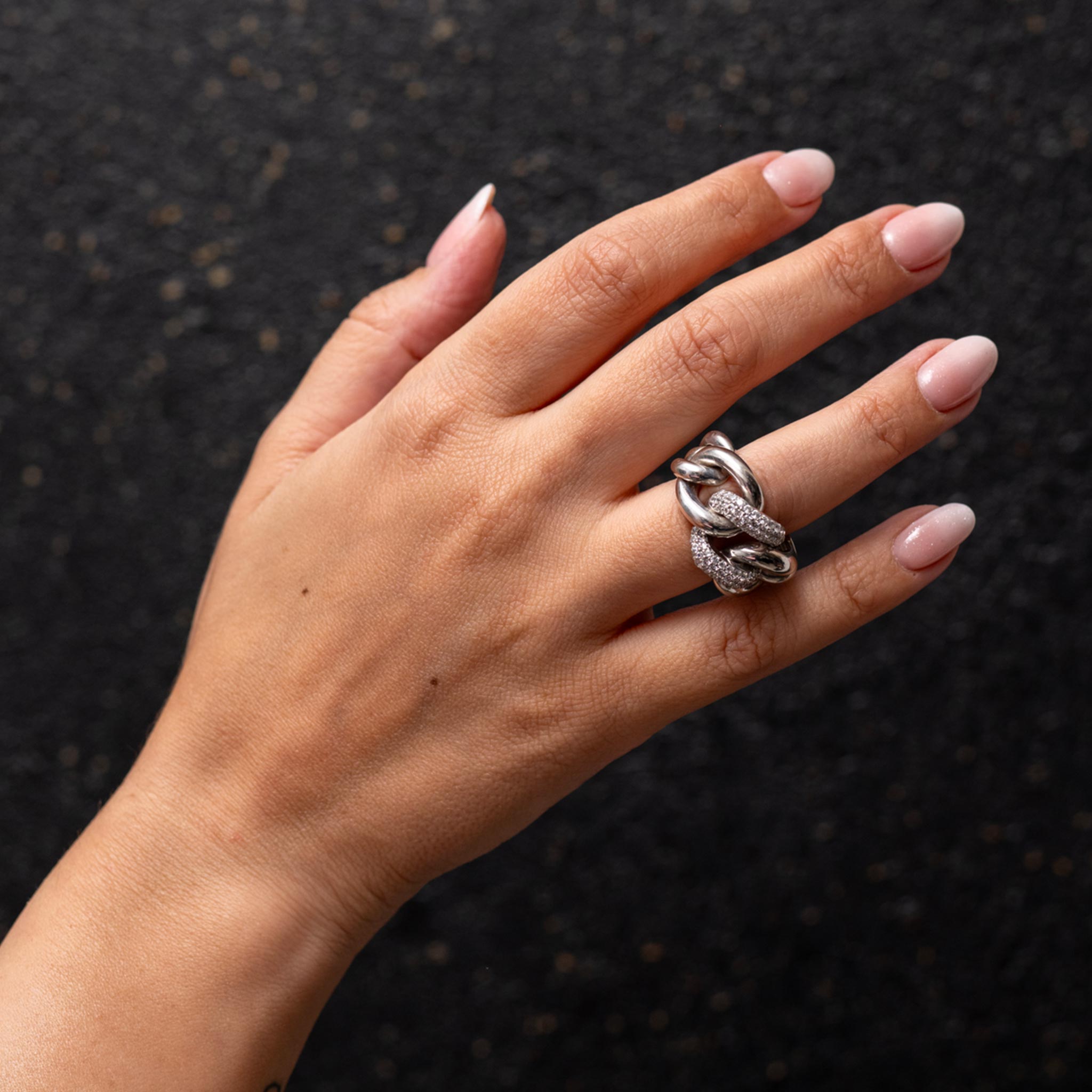Anello "Nodo" in argento 925