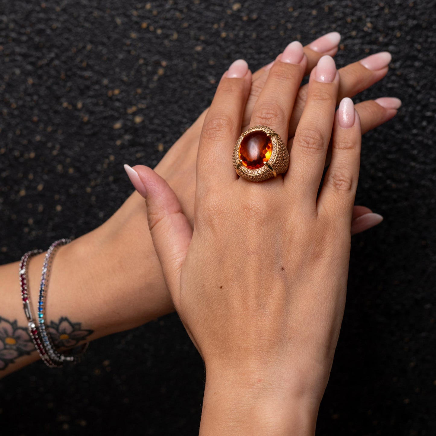 Anello “Sovrana" in argento 925