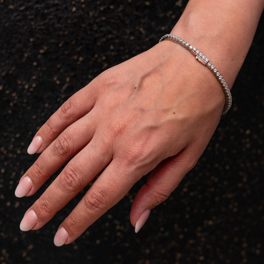 Bracciale tennis in argento 925