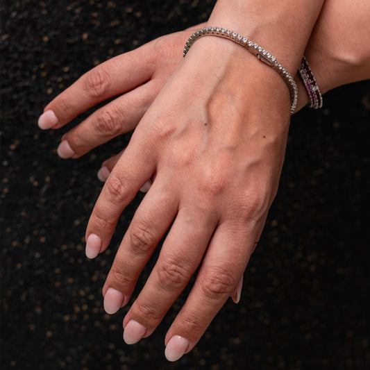 Bracciale tennis in argento 925