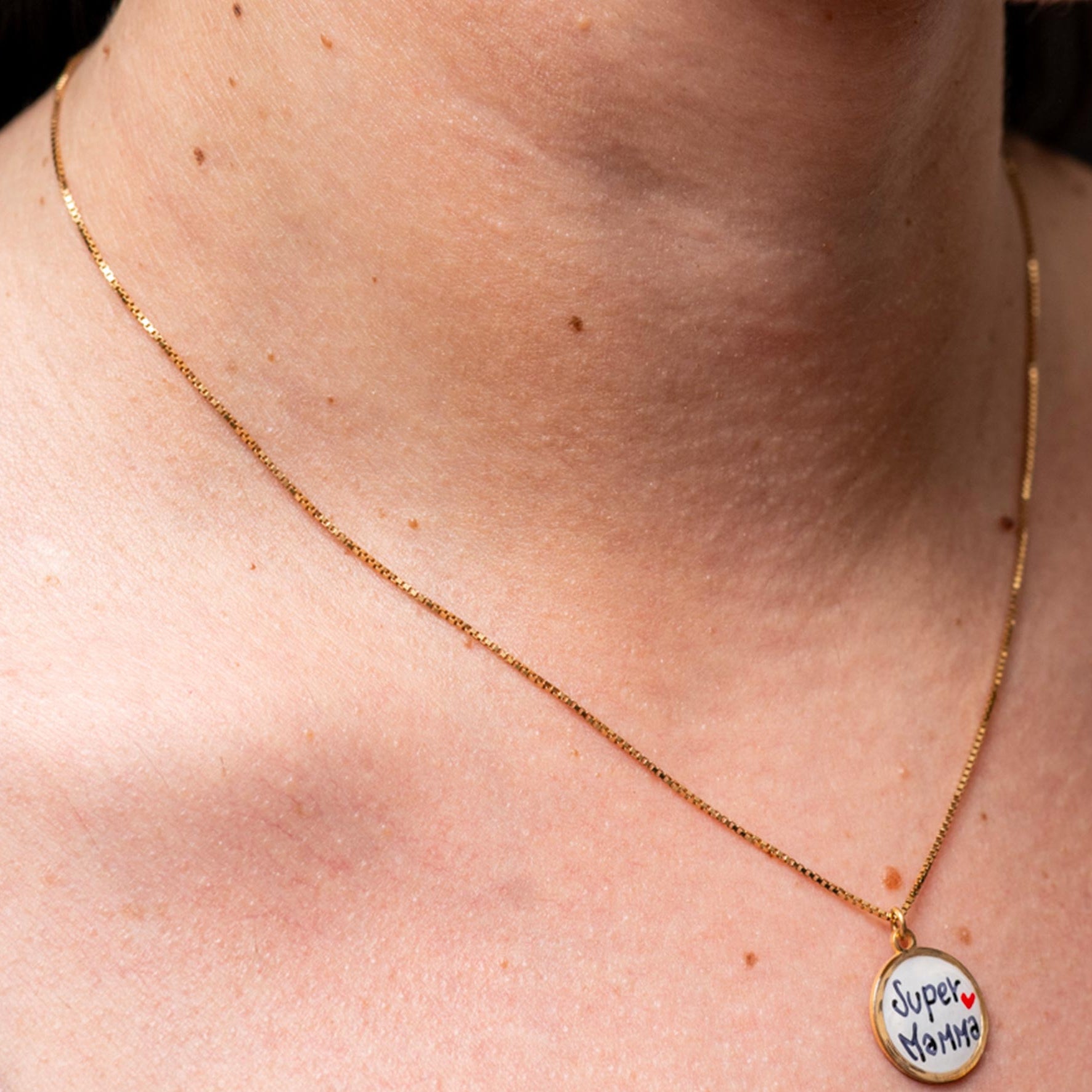 Collana Smile "Super mamma" in argento 925