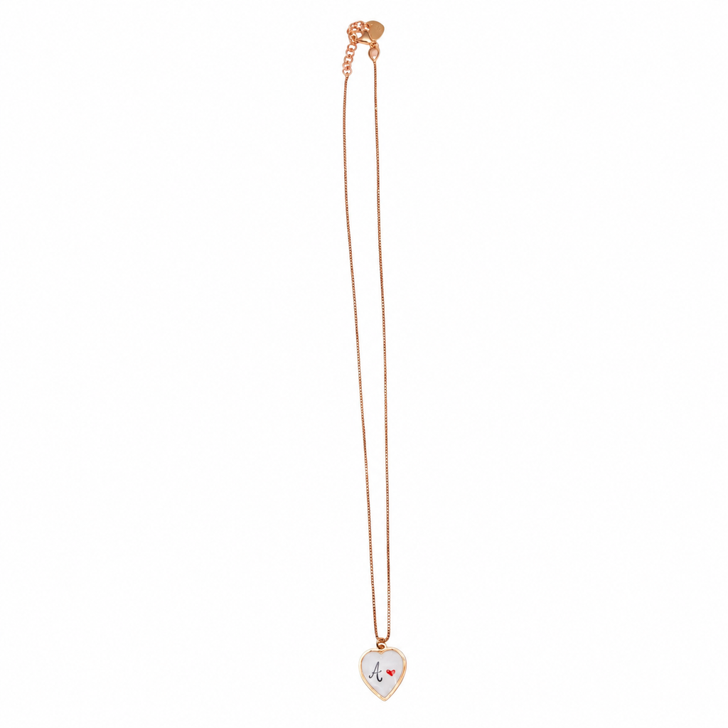 Collana Smile con Iniziale personalizzata in Argento 925