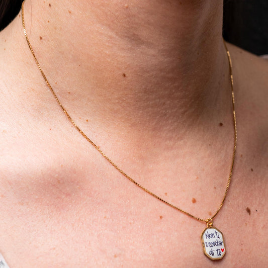 Collana Smile "Non ti scordar di me" in argento 925