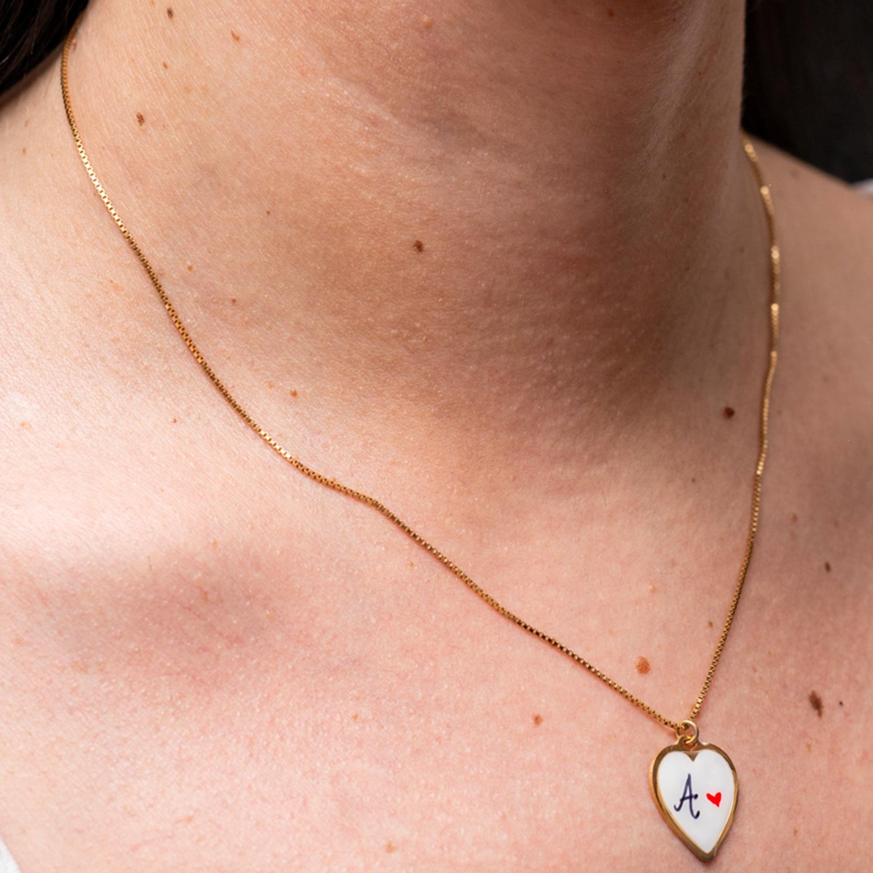 Collana Smile con Iniziale personalizzata in Argento 925