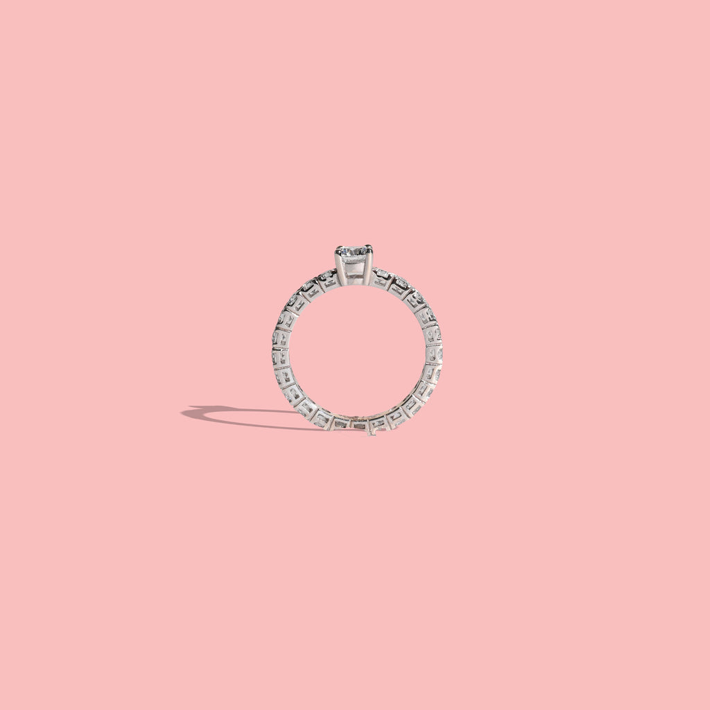 Anello  "Riviere" in argento 925