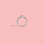 Anello  "Riviere" in argento 925