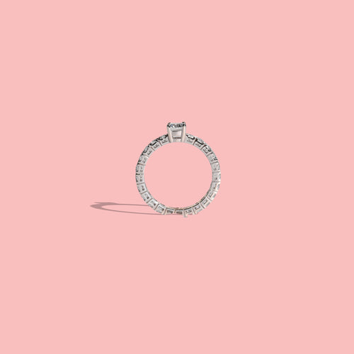 Anello  "Riviere" in argento 925