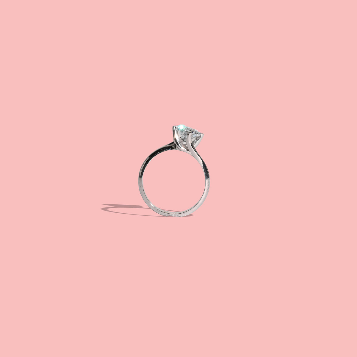 Anello Solitario 2 in argento 925