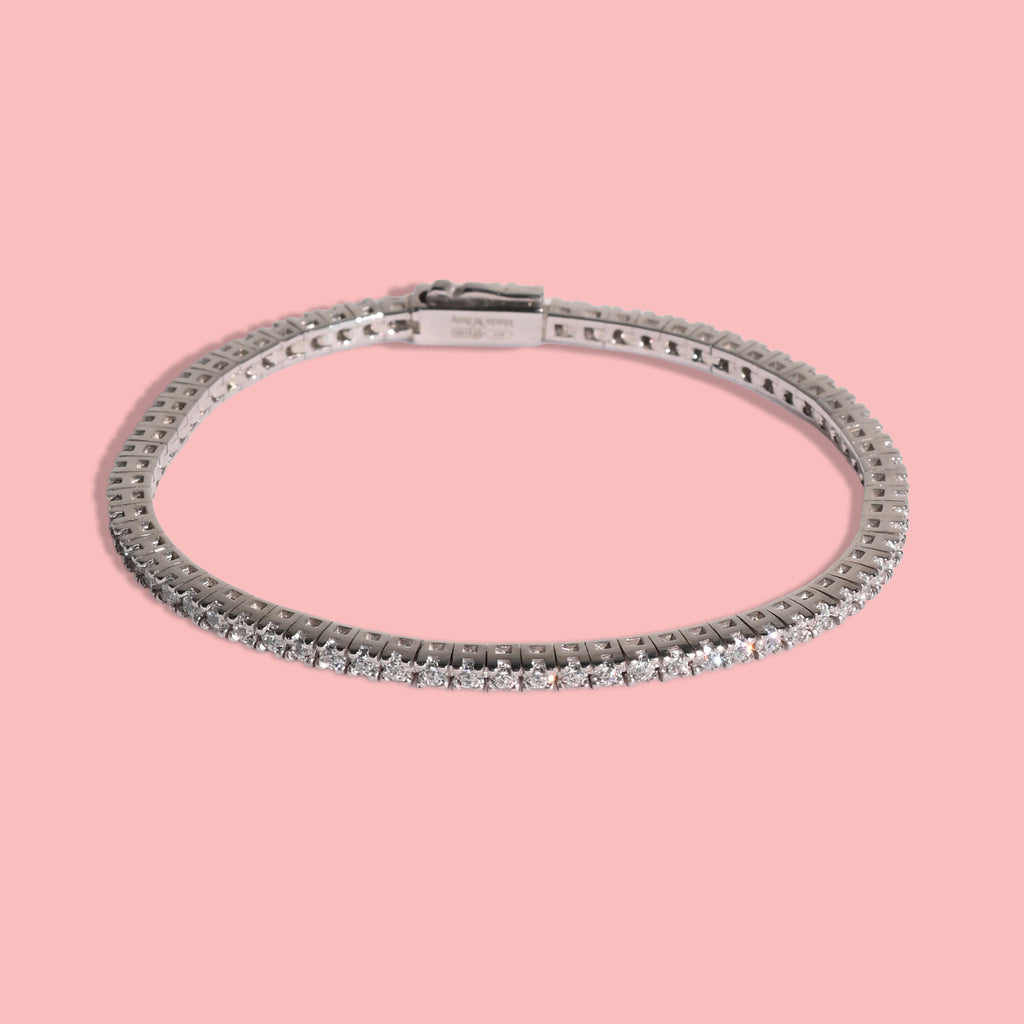 Bracciale tennis in argento 925