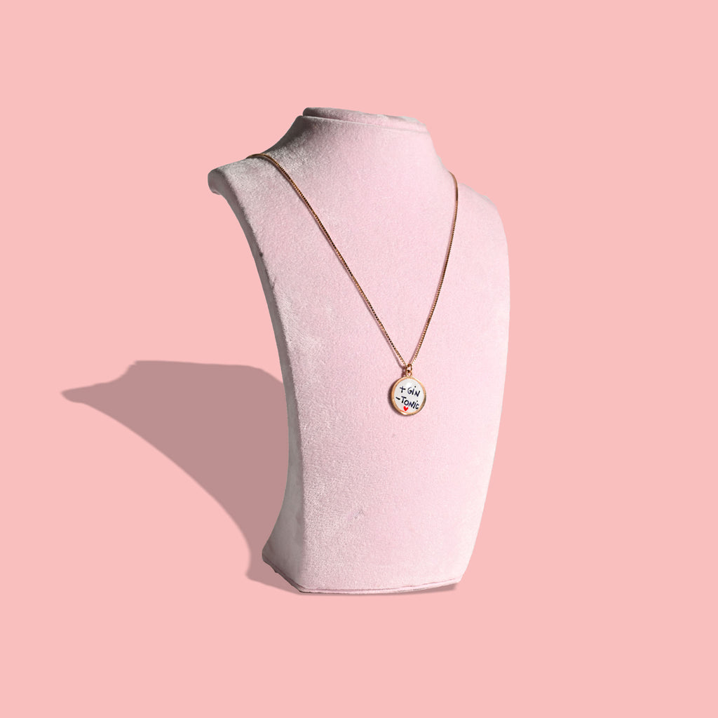Collana Smile "+Gin -Tonic" in argento 925