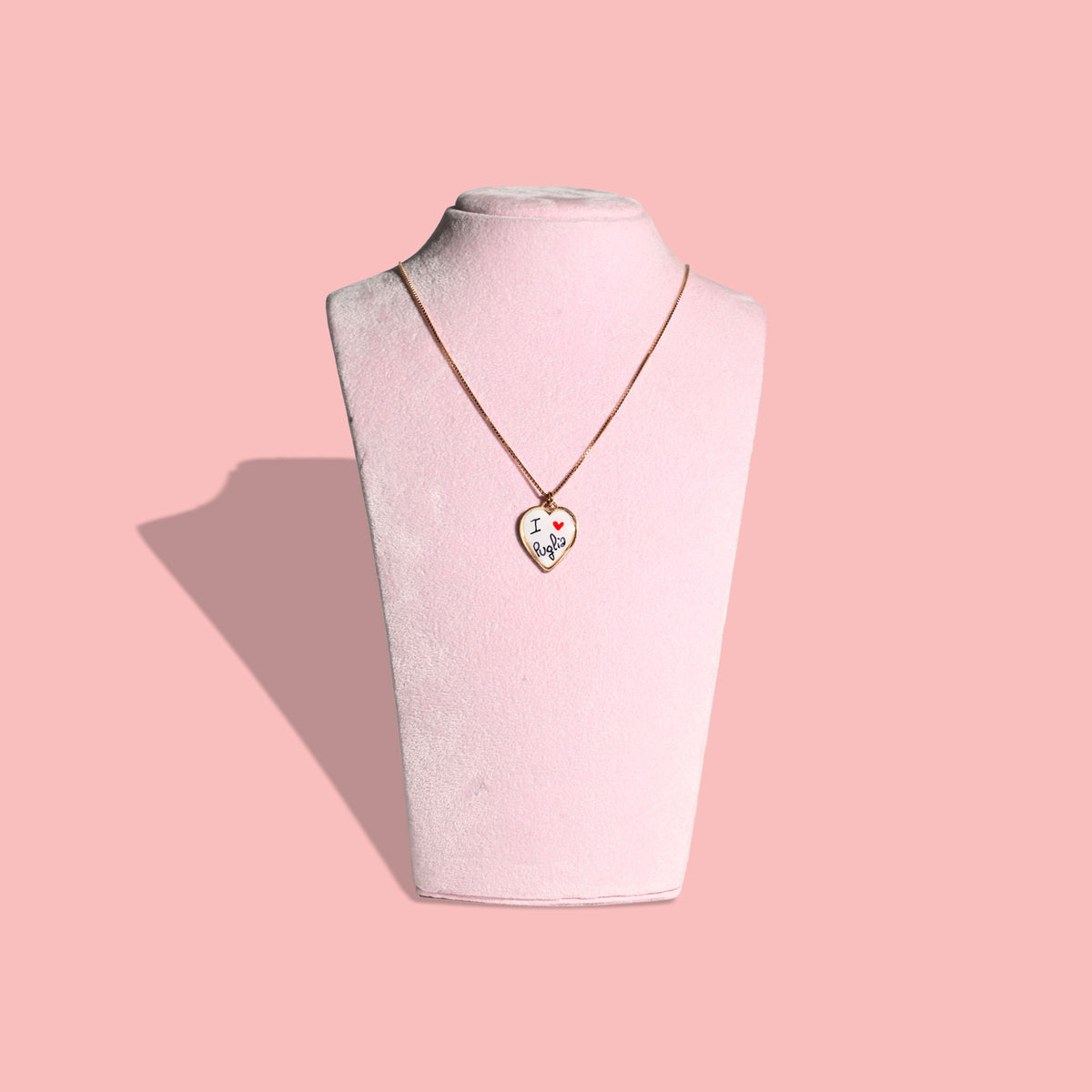 Collana Smile "I Love Puglia" in argento 925