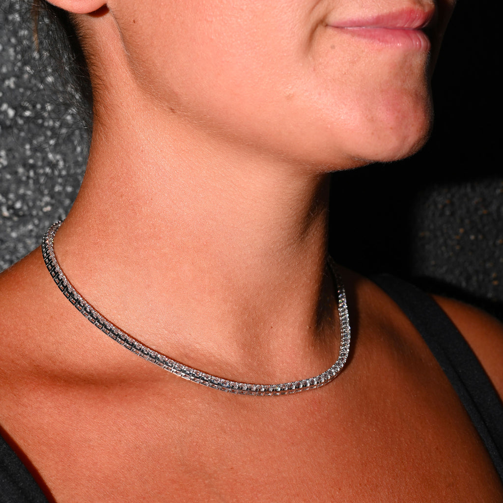 Collana tennis in argento 925
