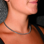 Collana tennis in argento 925
