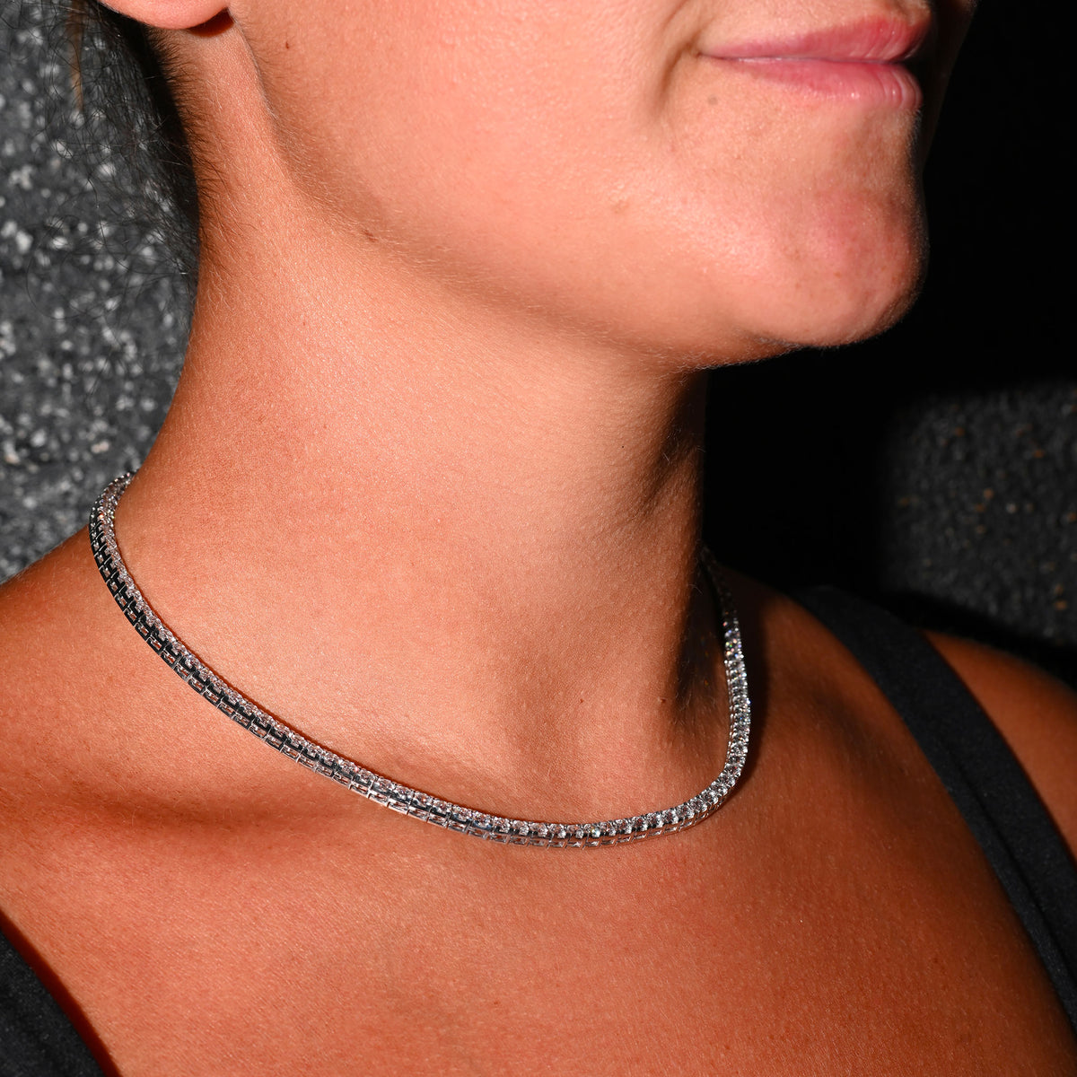 Collana tennis in argento 925