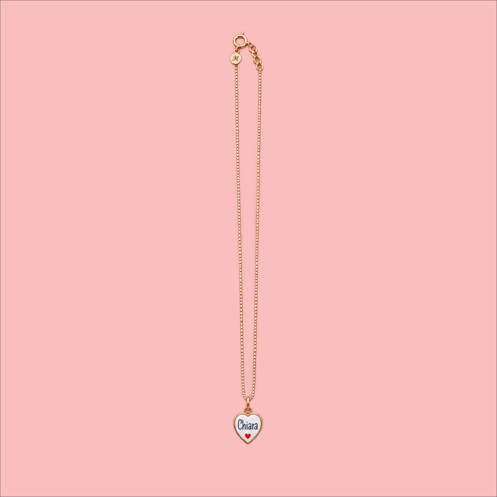 Collana Smile con Nome Personalizzato in Argento 925