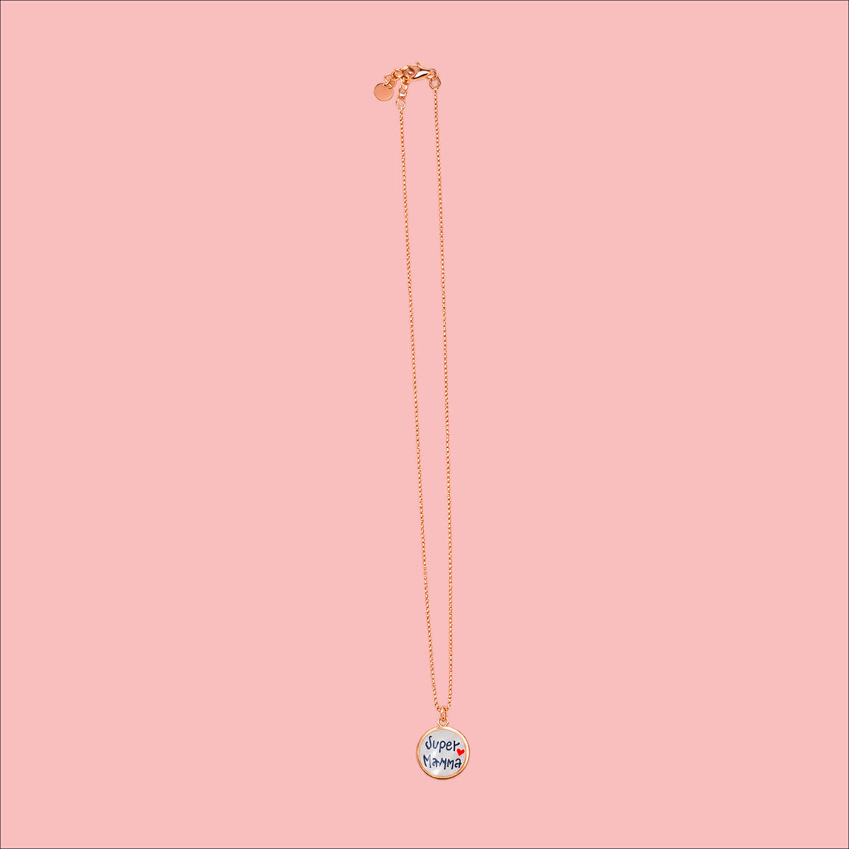 Collana Smile "Super mamma" in argento 925