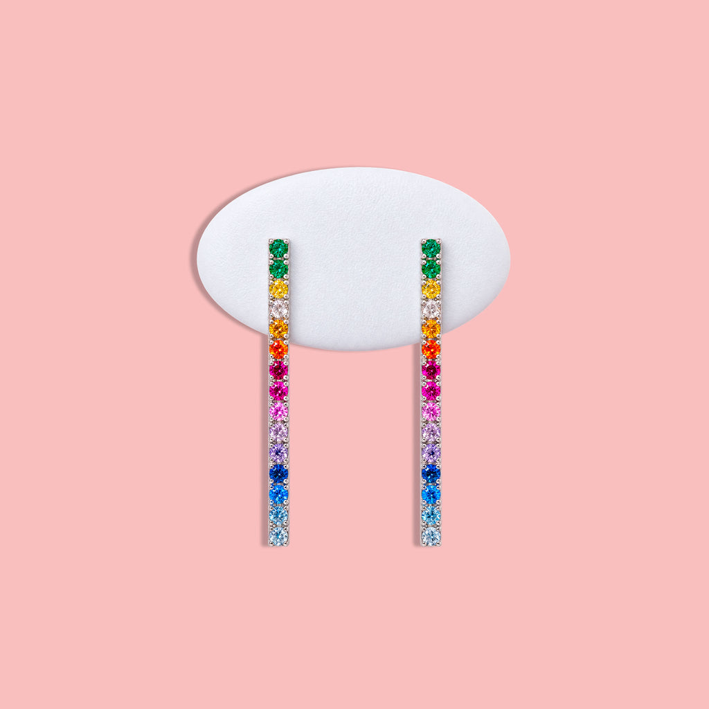 Orecchini "Arcobaleno" in argento 925