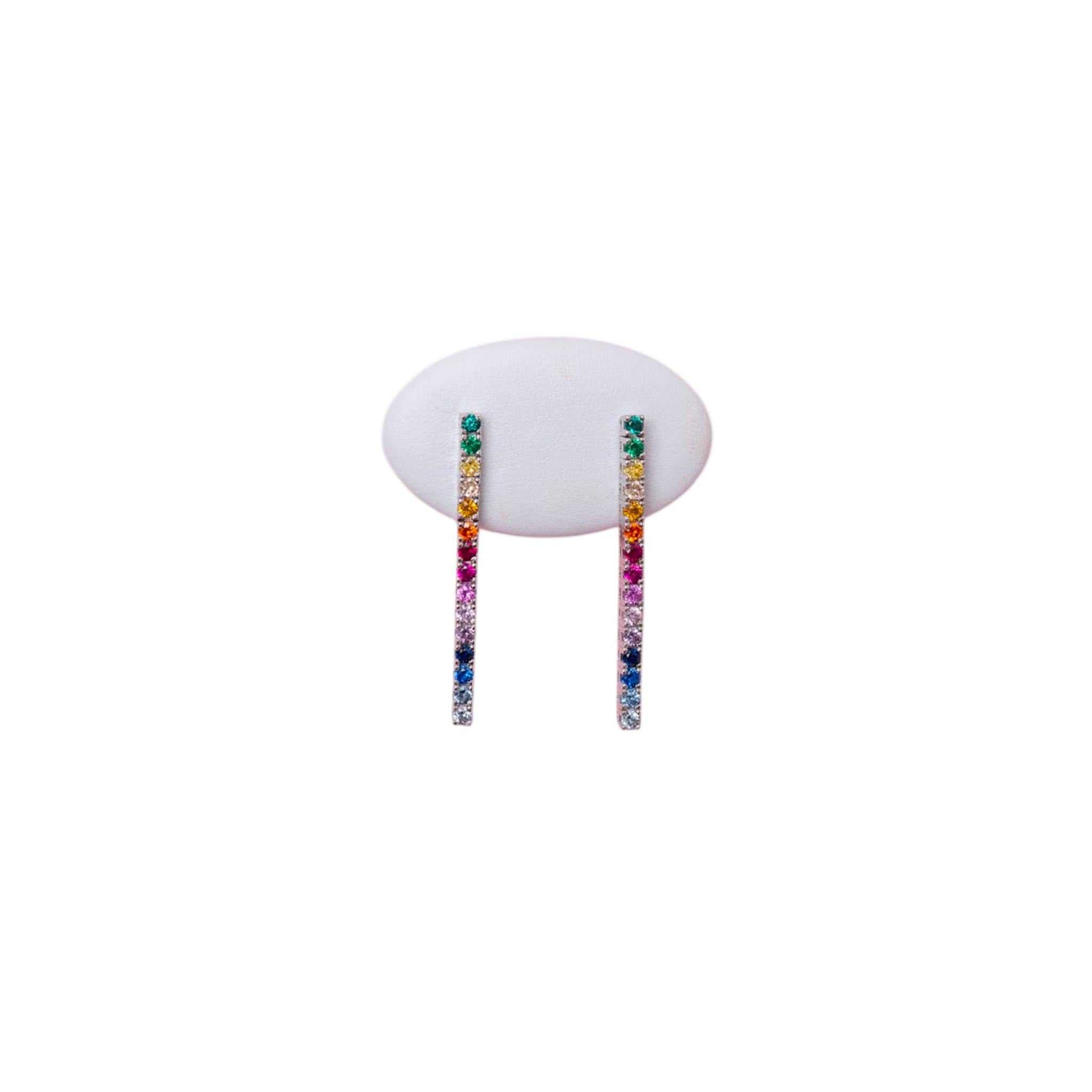 Orecchini "Arcobaleno" in argento 925