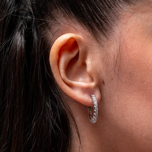 Orecchino "Circle" in argento 925